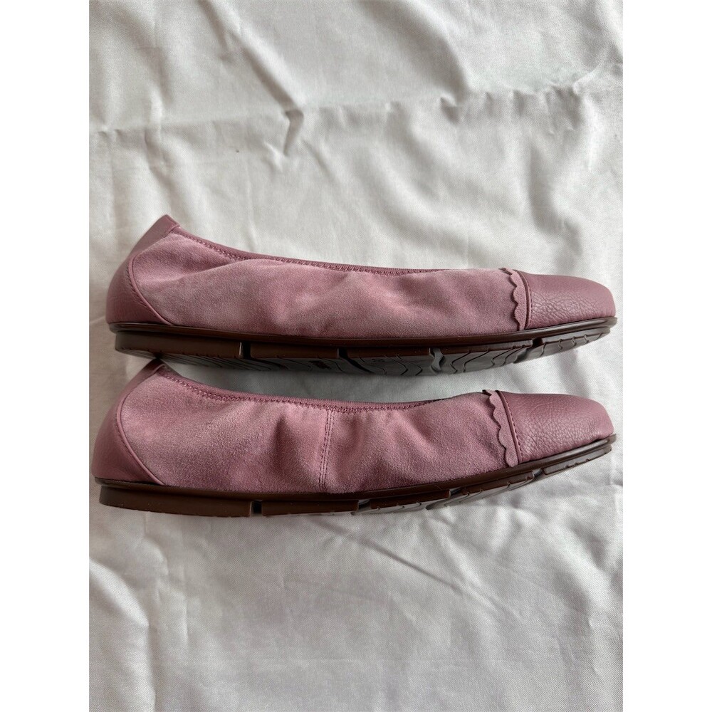 Vionic Prim Tina Women's Ballet Flats Pink Cap Toe Slip On Size 11 W NWOT - Picture 6 of 7
